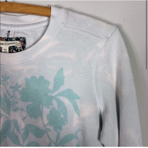 Anthropologie Pure + Good Serein Crewneck Graphic Print Sweatshirt XXSP 672 - Picture 4 of 8